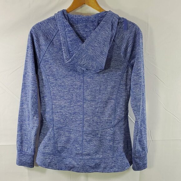 Champion Duo Dry Blue Chambray Women's Full Zip Hoodie Sweatshirt - XS - Picture 15 of 16